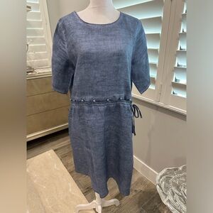 ILEENGirl Dress, Top Attached To Skirt (see photo), size L, denim look